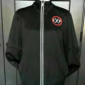 NWOT Women's Express Black Zip Up Jacket With Fleece Lining Size Medium